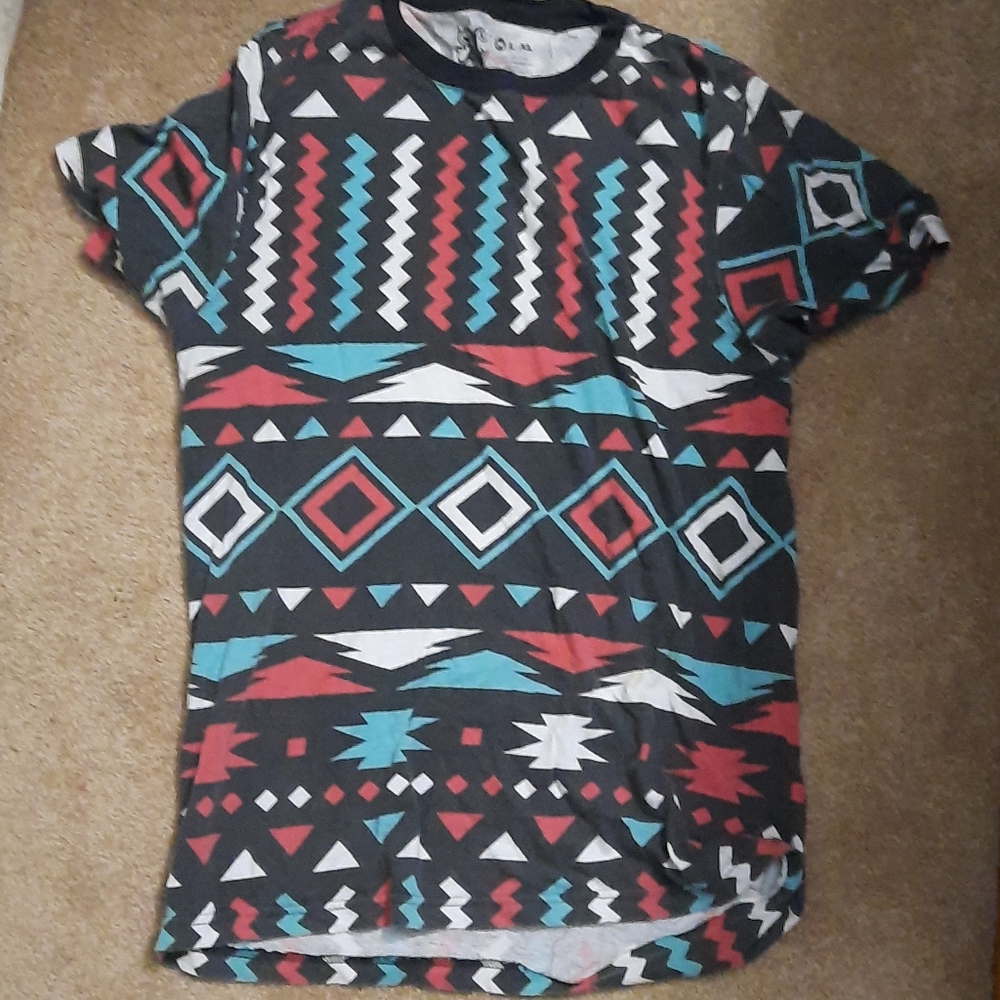 ALAB CLOTHING Rave tee size M Trippy pattern shirt